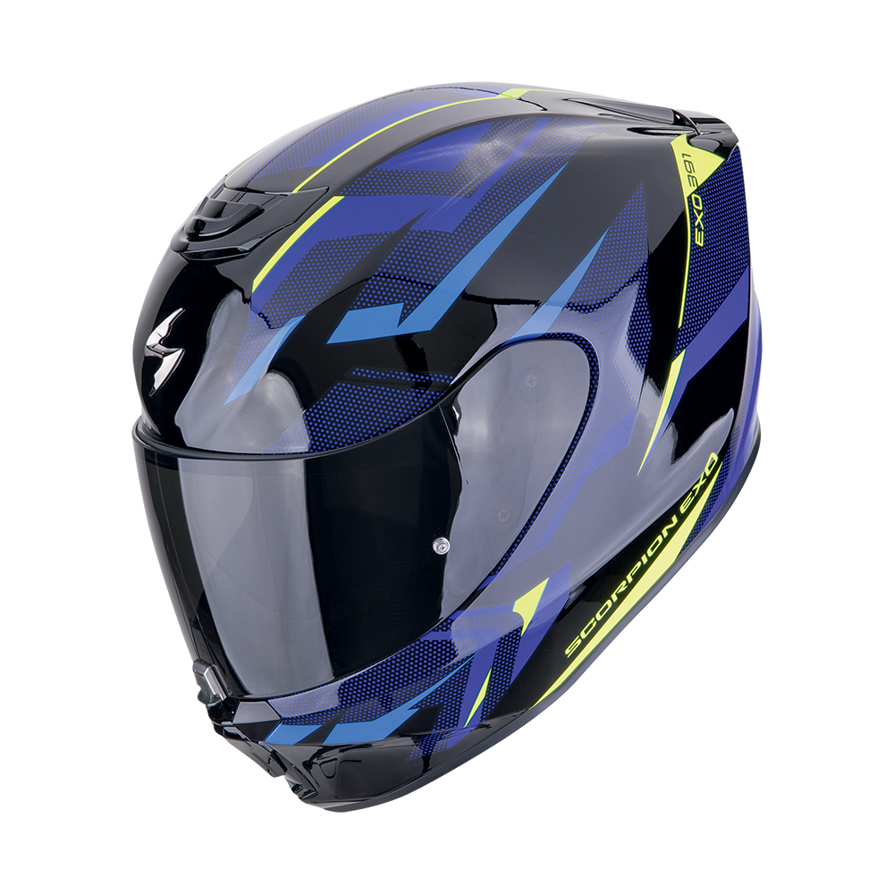 [139-474-66-02] Casco Scorpion Exo-391 Aaxo Negro-Azul (XS)