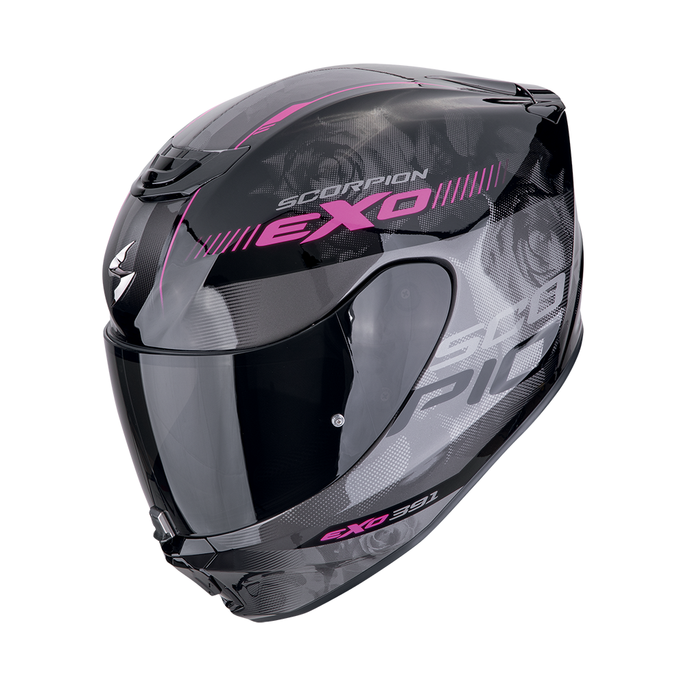 [139-477-71-02] Casco Scorpion Exo-391 Ava Negro-Rosa (XS)