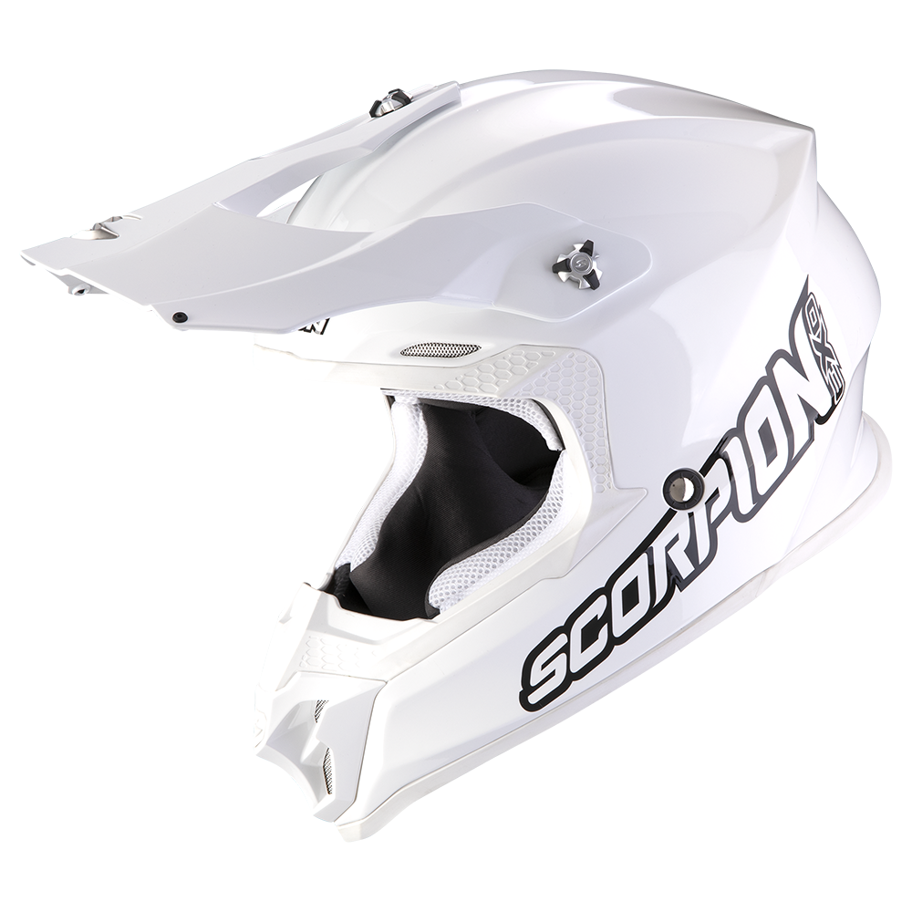 Casco Scorpion Vx-16 Evo Air Solid Blanco-Blanco
