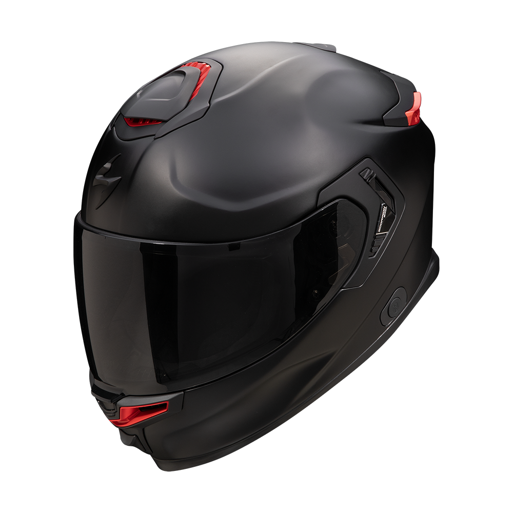 [150-100-10-02] Scorpion Exo-Gt Sp Air Solid Matt Black-Red (XS)