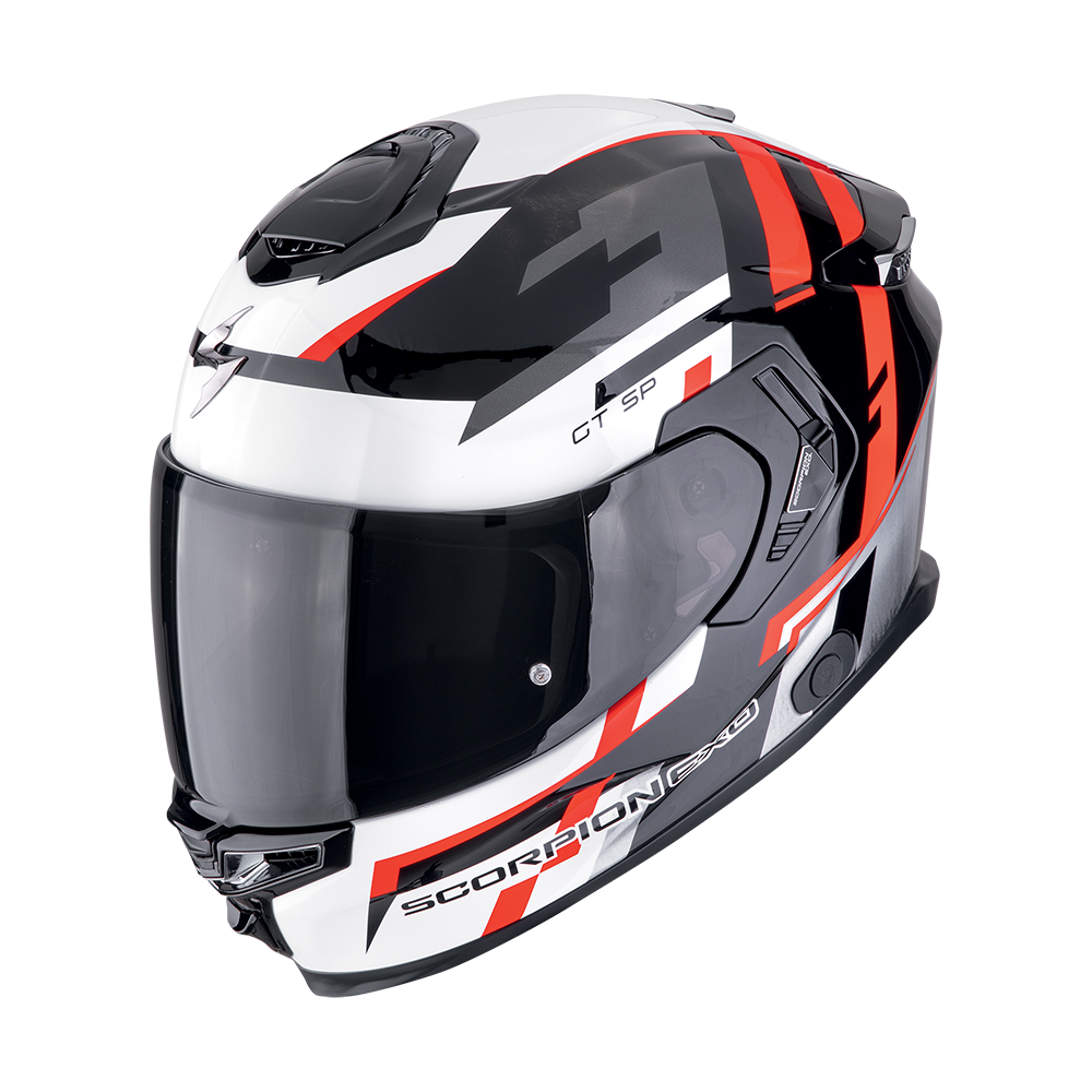 Casco Scorpion Exo-Gt Sp Air Tornado Negro Rojo