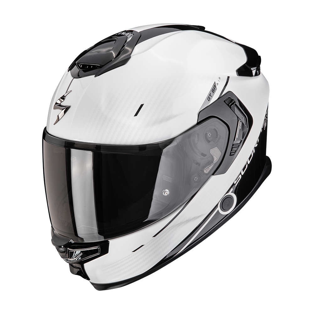 Casco Scorpion Exo-Gt Sp Air Asphalt Perla Blanco Negro