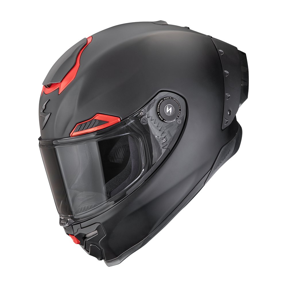 [161-100-24-02] Casco Scorpion Exo-Race Air Liso Mate Negro Rojo (XS)
