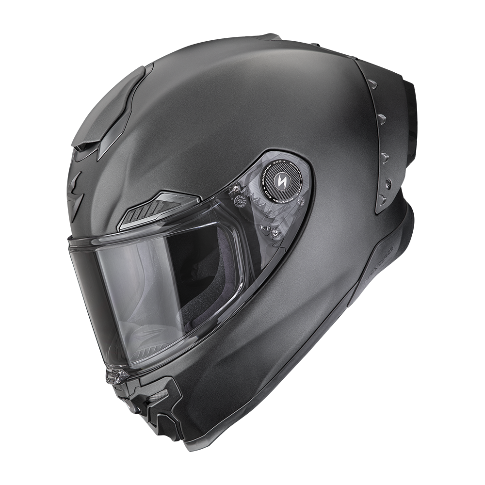 [161-100-285-02] Casco Scorpion Exo-Race Air Liso Mate Perla Negro (XS)