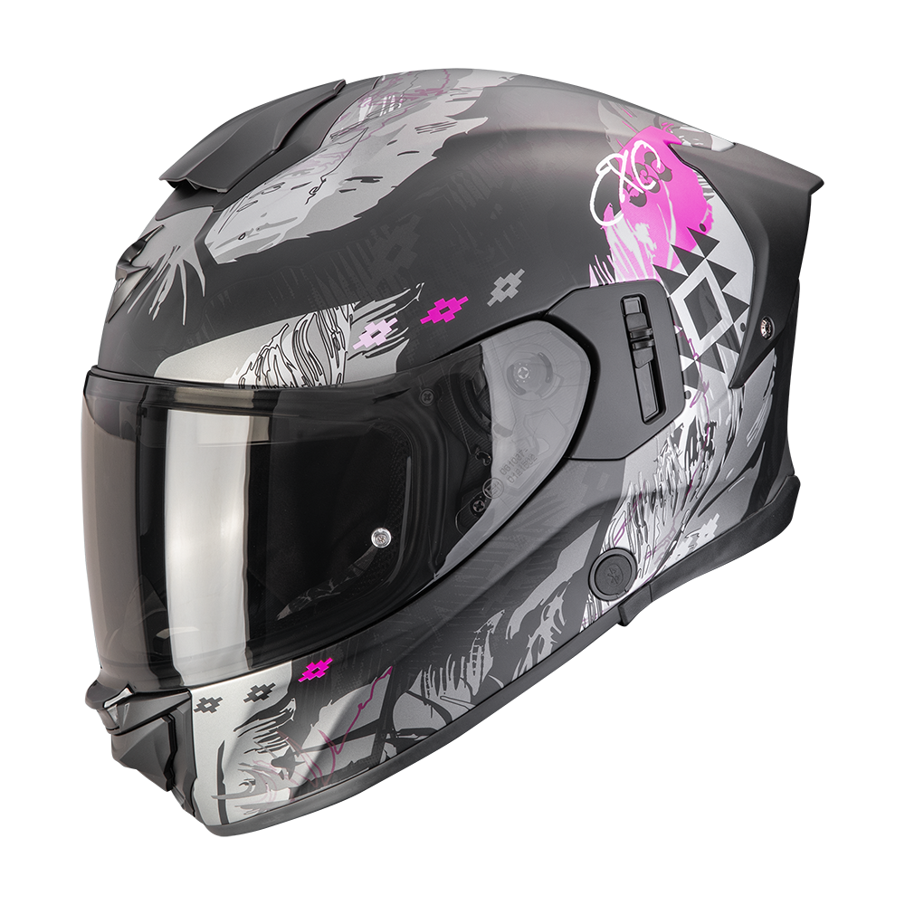 [173-528-179-01] Casco Scorpion Exo-530 Air Hadji Mate Negro-Rosa (XXS)