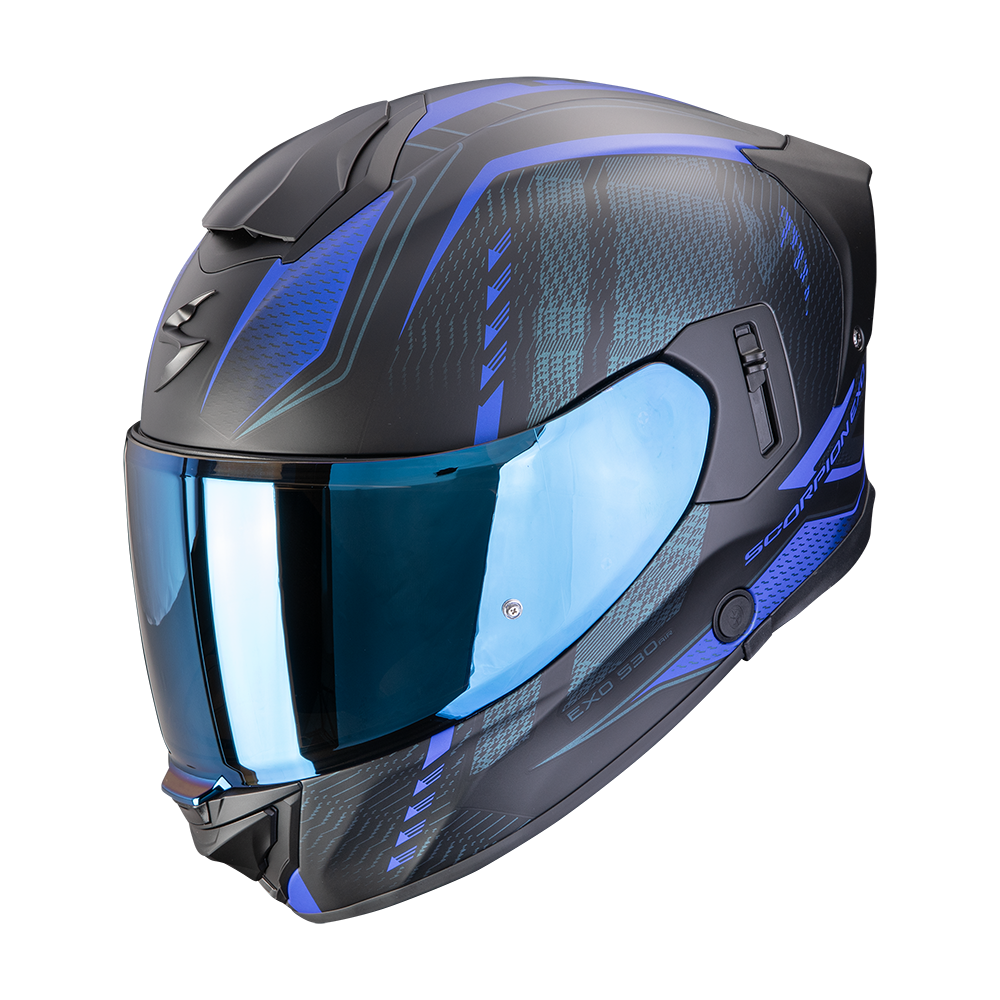 [173-529-158-02] Casco Scorpion Exo-530 Air Theras Mate Negro-Azul (XS)