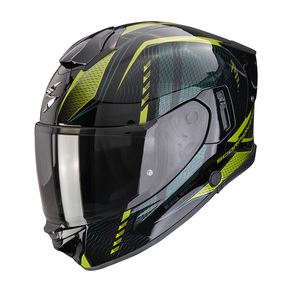 [173-529-69-02] Casco Scorpion Exo-530 Air Theras Negro-Verde (XS)