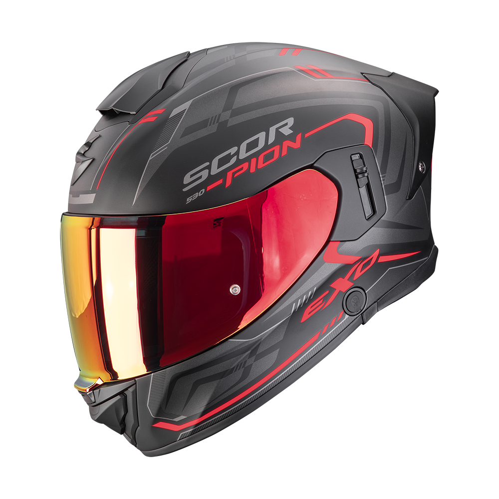 [173-530-24-02] Casco Scorpion Exo-530 Air Slope Mate Negro-Rojo (XS)