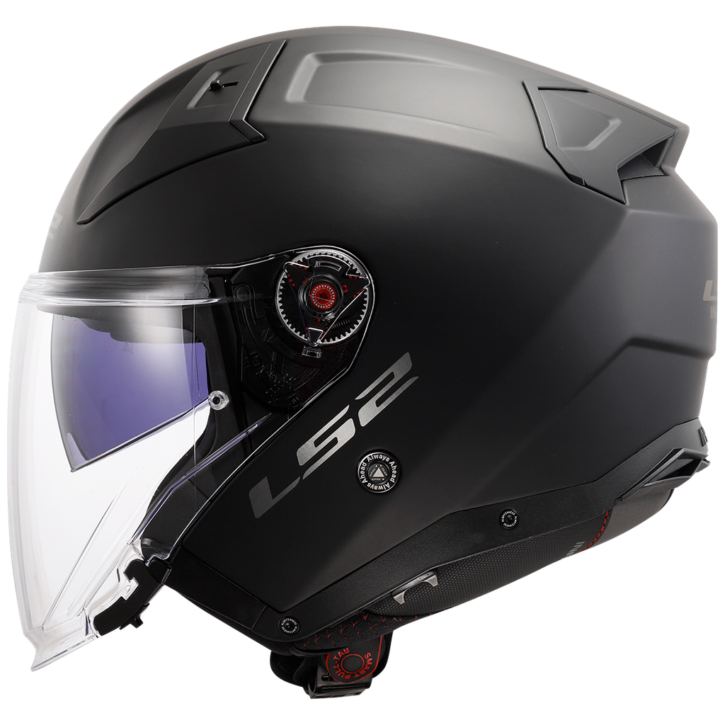 [366031011XS] LS2 OF603 INFINITY II SOLID BLACK-06 Mate (XS)