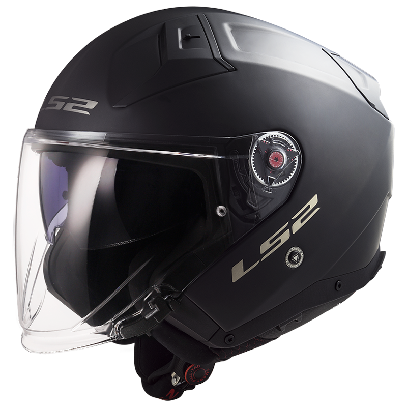 LS2 OF603 INFINITY II SOLID BLACK-06 Mate