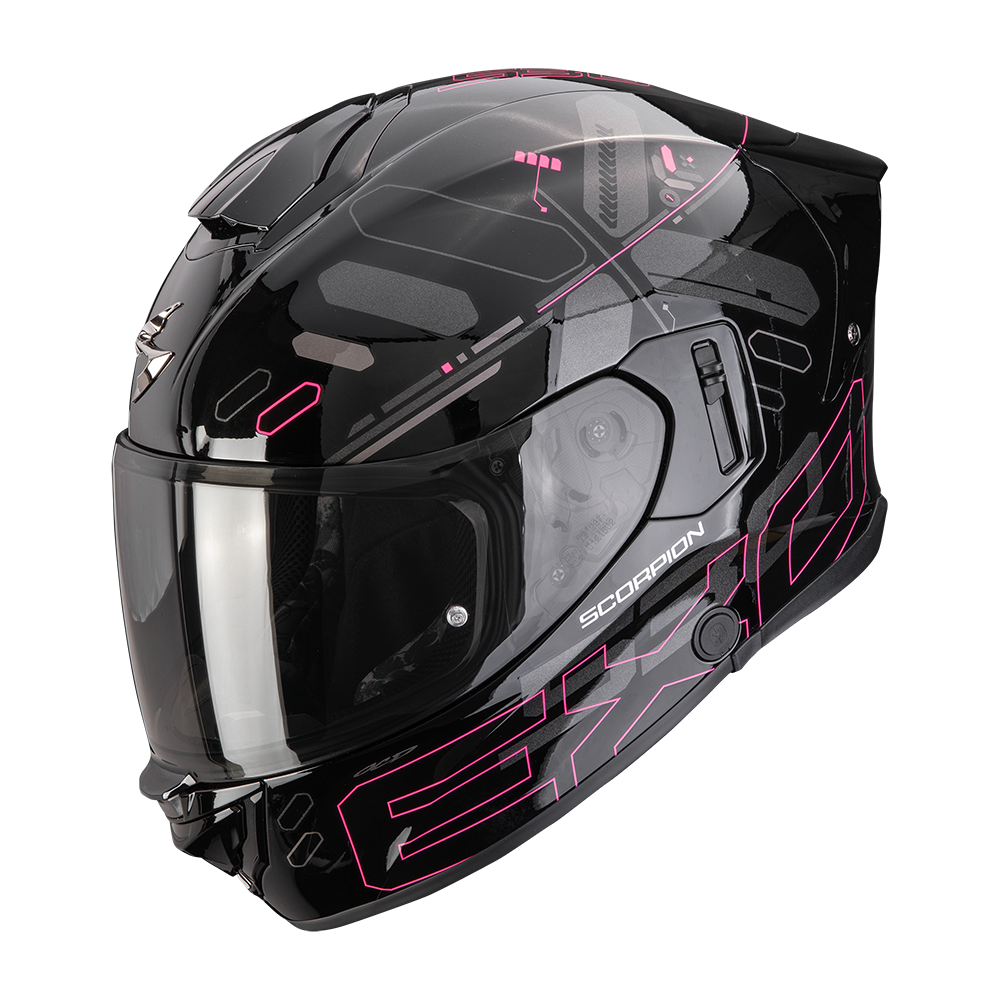 Casco Scorpion Exo-530 Air Fond Negro-Rosa
