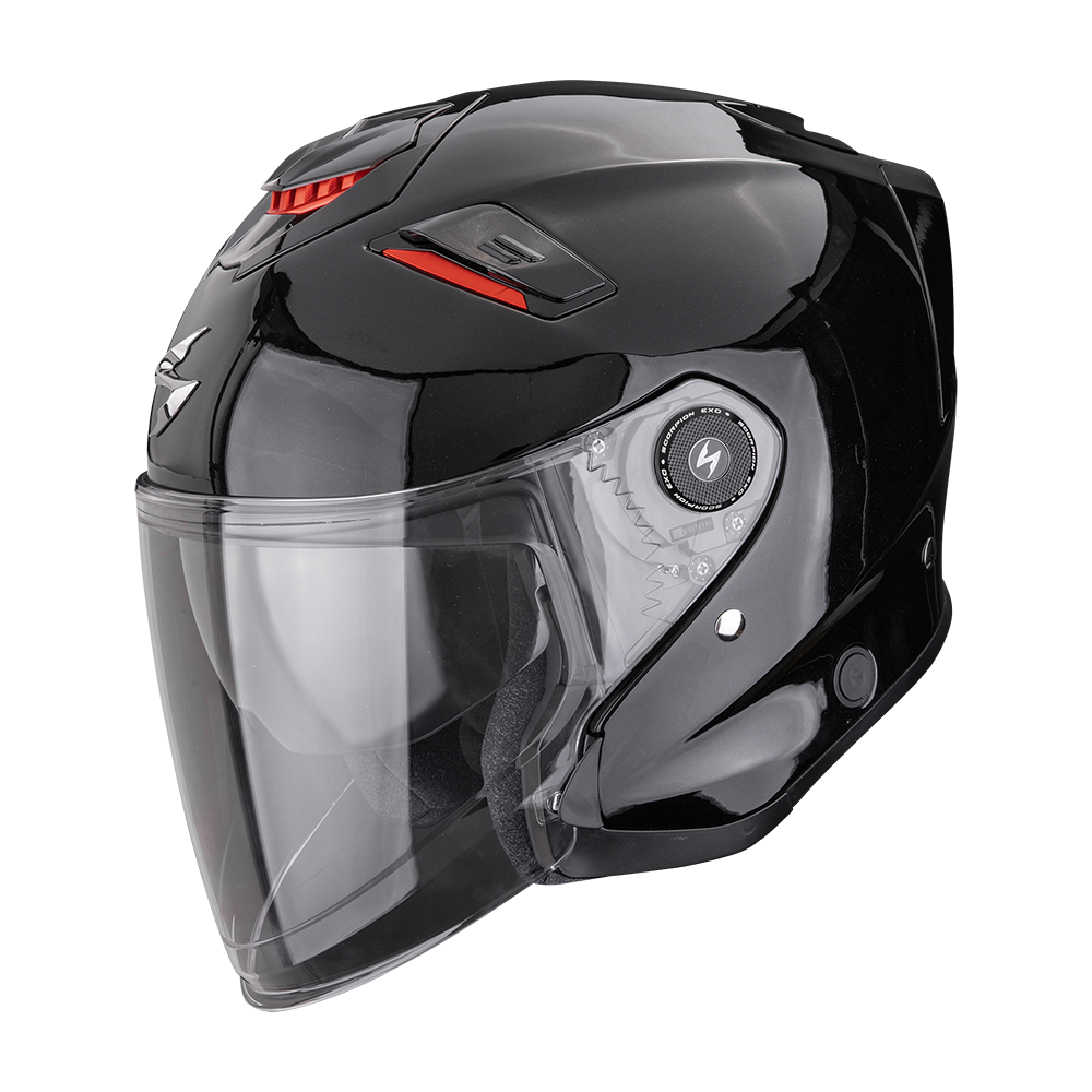 [174-100-14-02] Casco Scorpion Exo-GT Jet Solid Negro Metálico (XS)