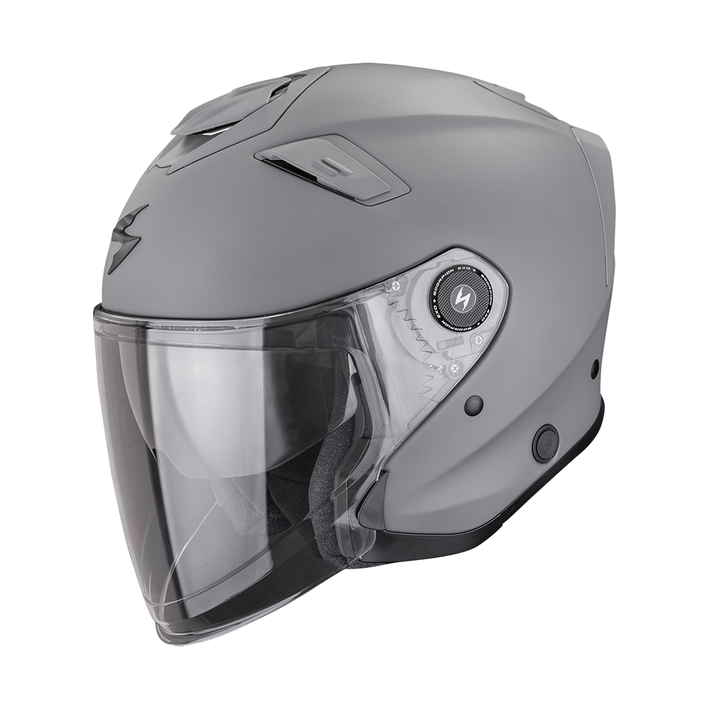 [174-100-228-02] Casco Scorpion Exo-GT Jet Solid Gris Cemento Mate (XS)