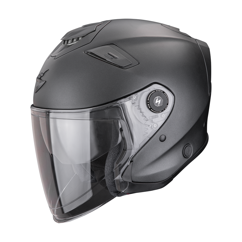 [174-100-285-02] Casco Scorpion Exo-GT Jet Solid Negro Perlado Mate (XS)