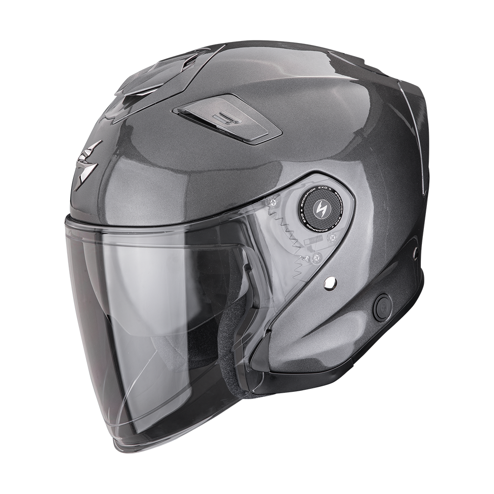 [174-100-337-02] Casco Scorpion Exo-GT Jet Solid Gris Metálico (XS)