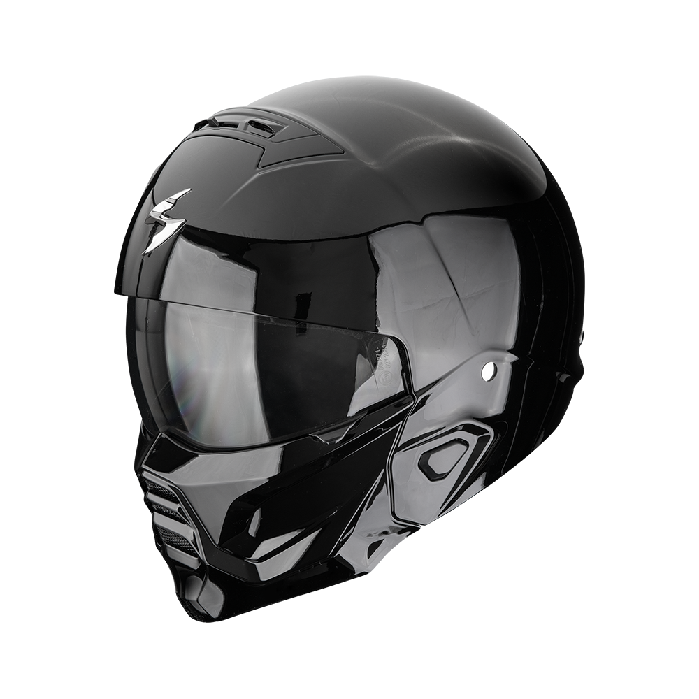 [182-100-03-02] Casco Scorpion Exo-Combat II Liso Negro (XS)