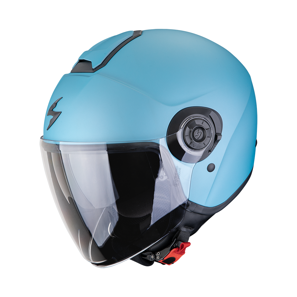 [183-100-348-01] Casco Scorpion Exo-City II Solid Azul Celestial Mate (XXS)
