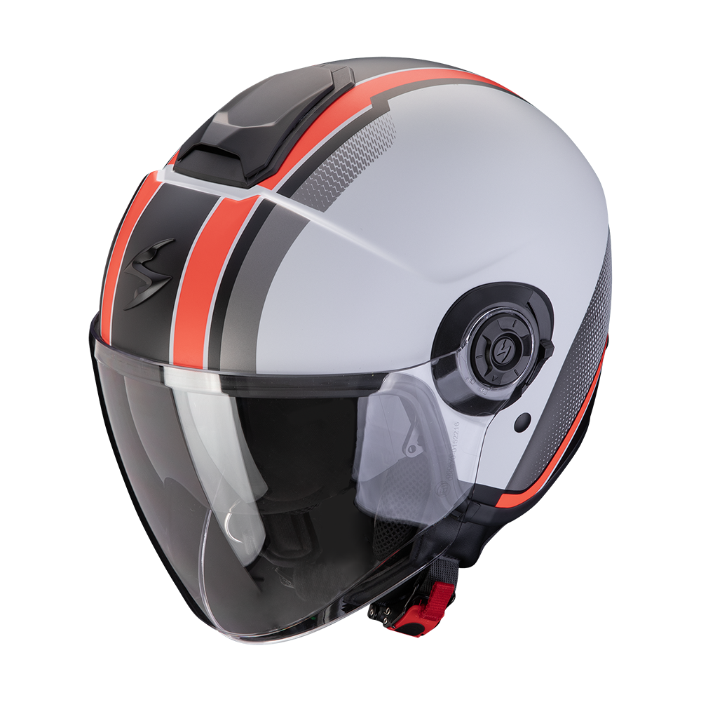 Casco Scorpion Exo-City II Vel Gris Mate-Rojo
