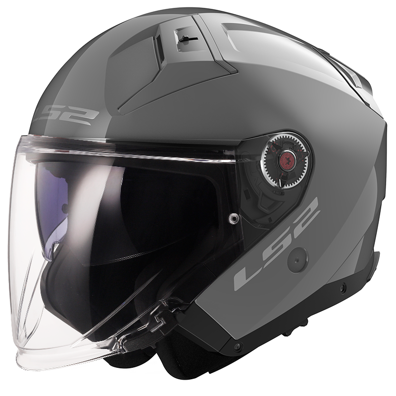 [366031006XS] Casco Moto Jet LS2 OF603 Infinity II Sólido Nardo Gris (XS)