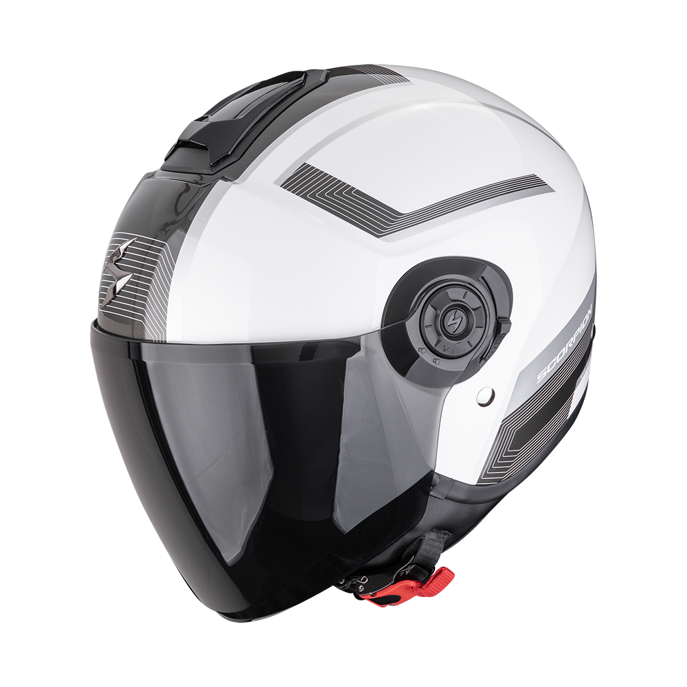 Casco Scorpion Exo-City II Cosmos Blanco Perla-Plata