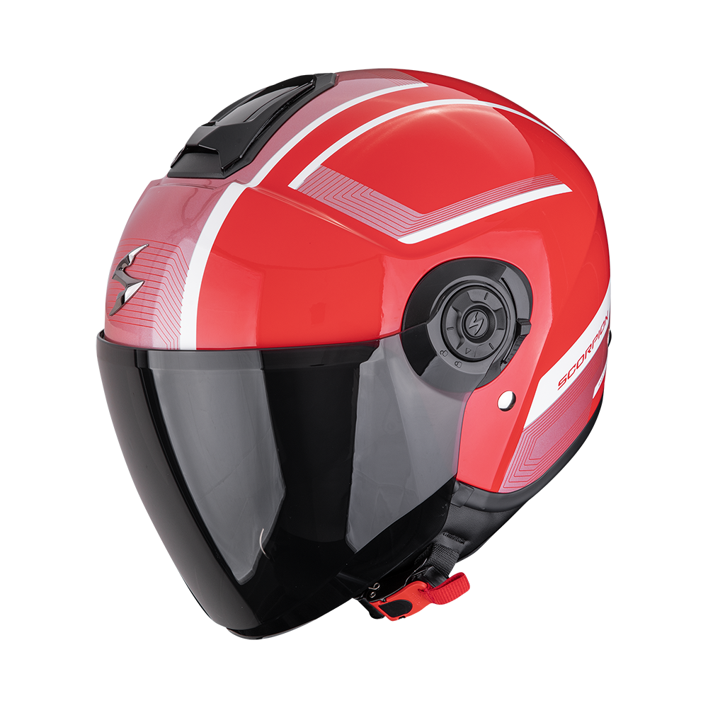 [183-542-391-02] Casco Scorpion Exo-City II Cosmos Rojo-Plata (XS)