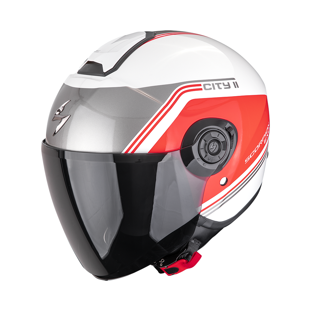 Casco Scorpion Exo-City II Vita Blanco-Rojo