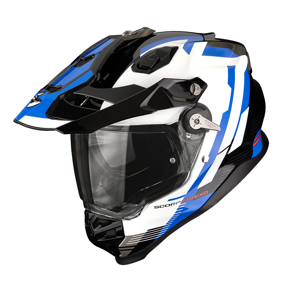 [184-514-230-02] Casco Scorpion ADF-9000 Air Negro Azul Blanco (XS)