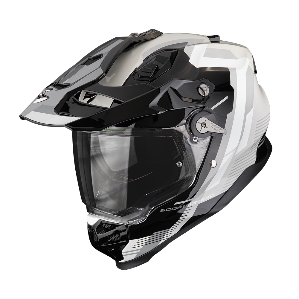 Casco Scorpion ADF-9000 Air Negro Plata