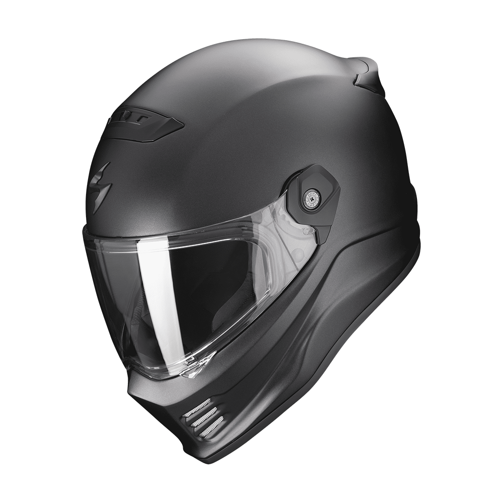 Casco Scorpion Covert Fx Liso Mate Perla Negro