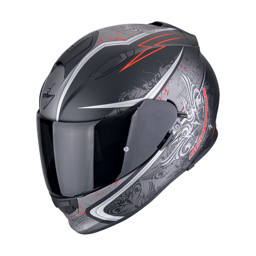 [48-101-24-02] Casco Scorpion Exo-491 Run Mate Negro Rojo (XS)