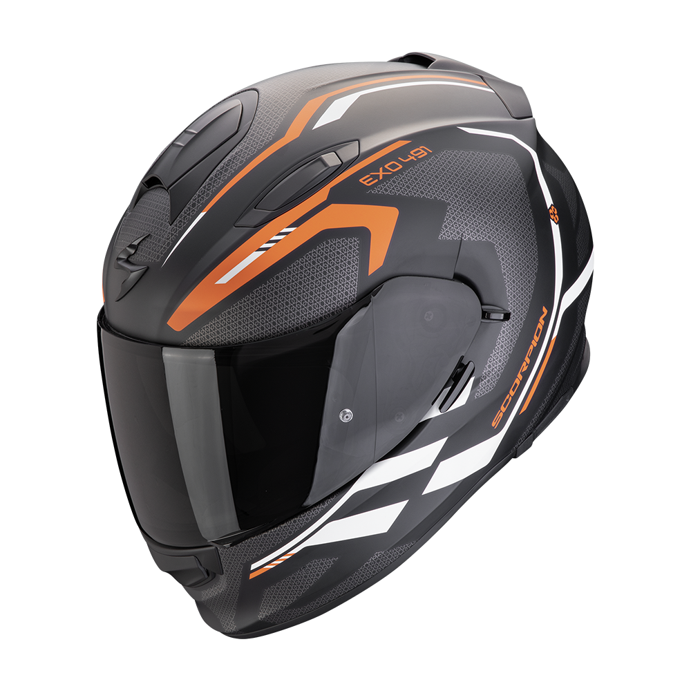 Scorpion Exo-491 Kripta Matt Black-Orange-White