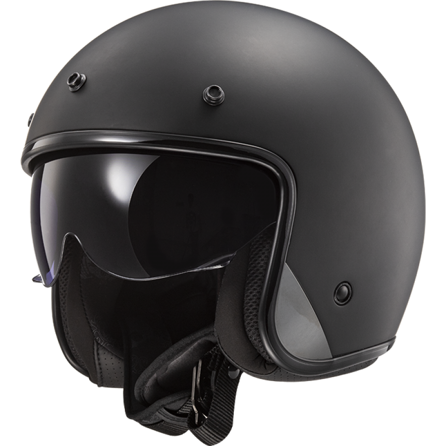 LS2 OF601 BOB II SOLID BLACK-06 Mate