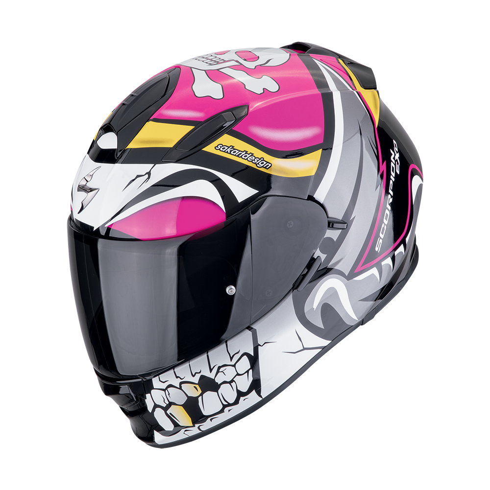 [48-452-32-01] Casco Scorpion Exo-491 Pirate Rosa (XXS)