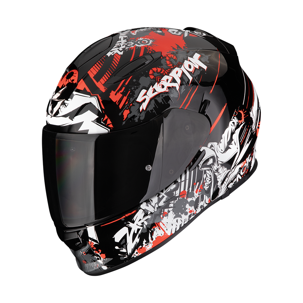 Casco Scorpion Exo-491 Spector Negro Rojo