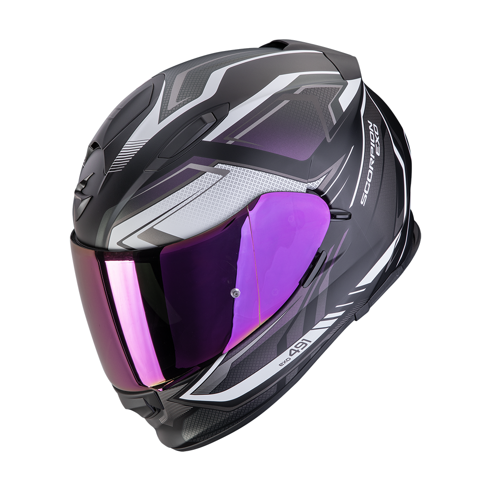 Casco Scorpion Exo-491 Zumo Mate Negro Camaleón