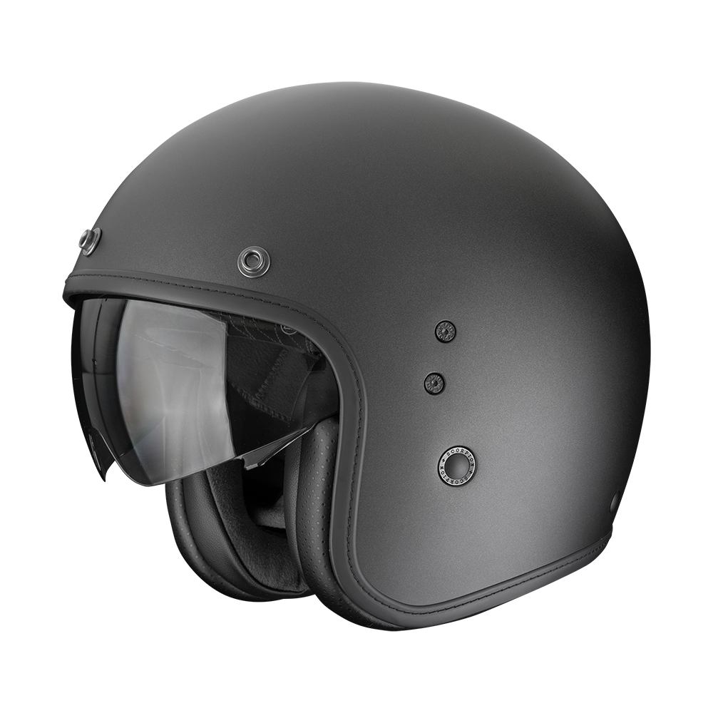 [78-100-285-02] Casco Scorpion Belfast Evo Solid Negro Perla Mate (XS)