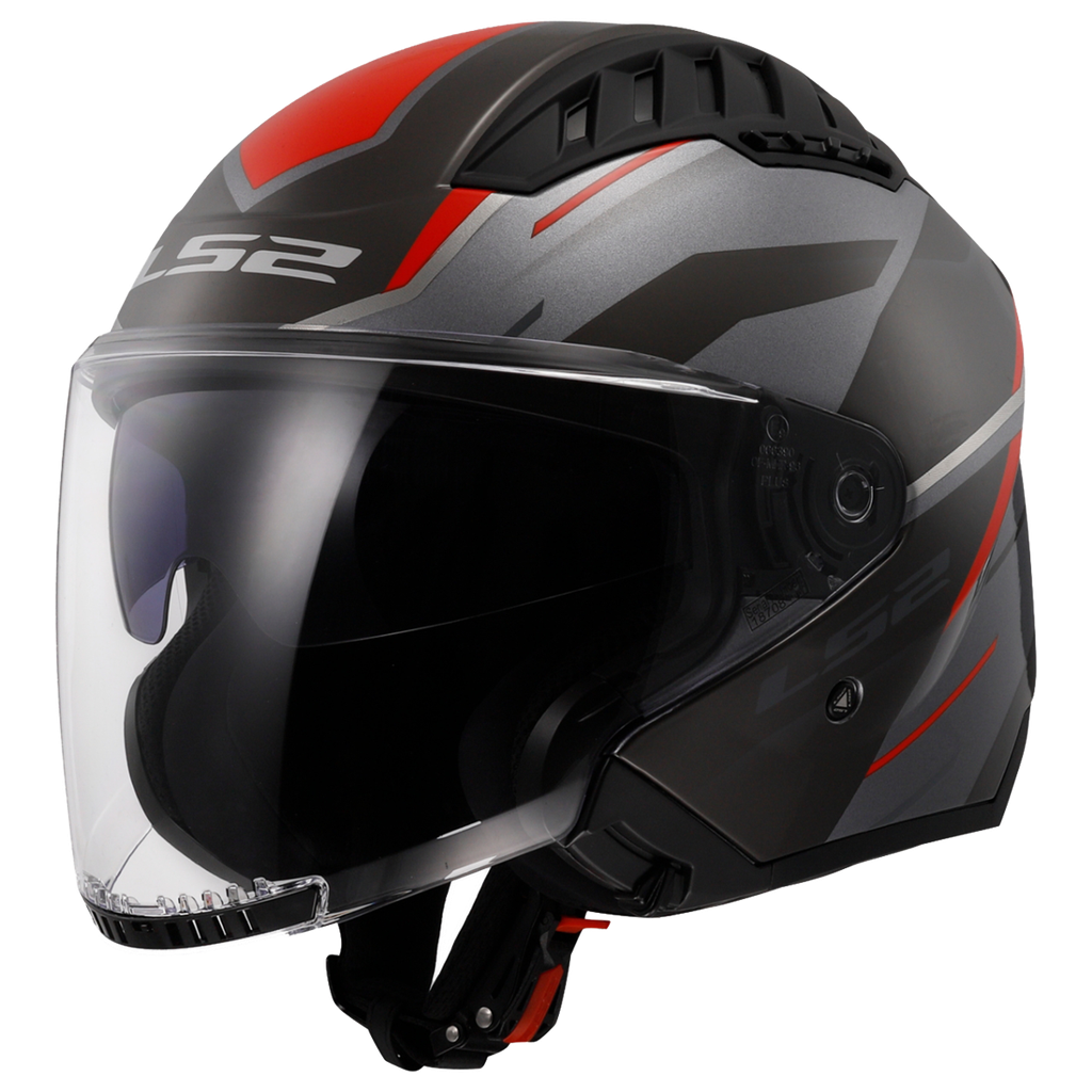 LS2 OF600 COPTER II DISTON RED-06 Gris