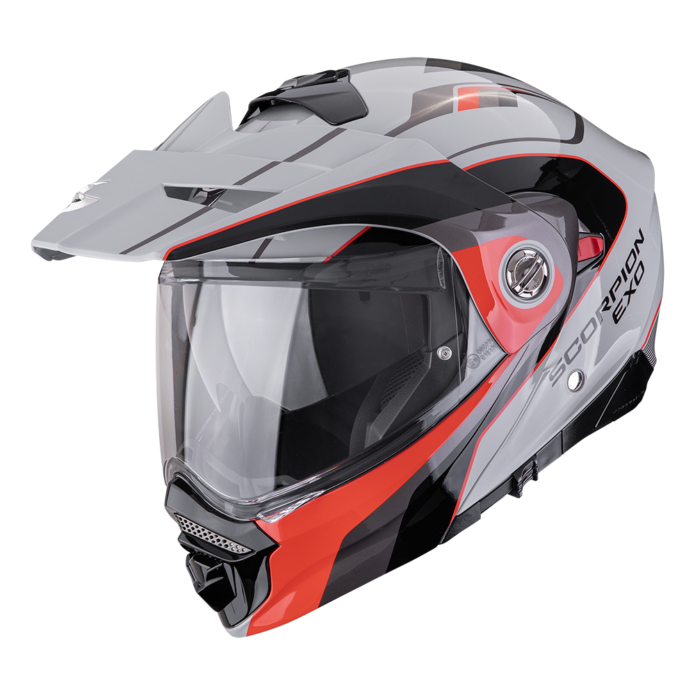 [89-523-318-02] Casco Scorpion Adx-2 Kamps Gris-Rojo (XS)