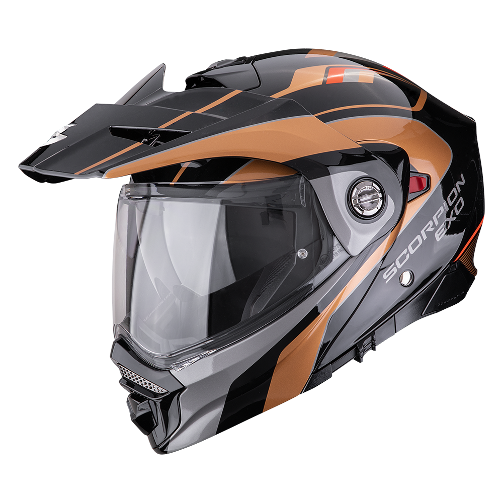 Casco Scorpion Adx-2 Kamps Negro-Cobre
