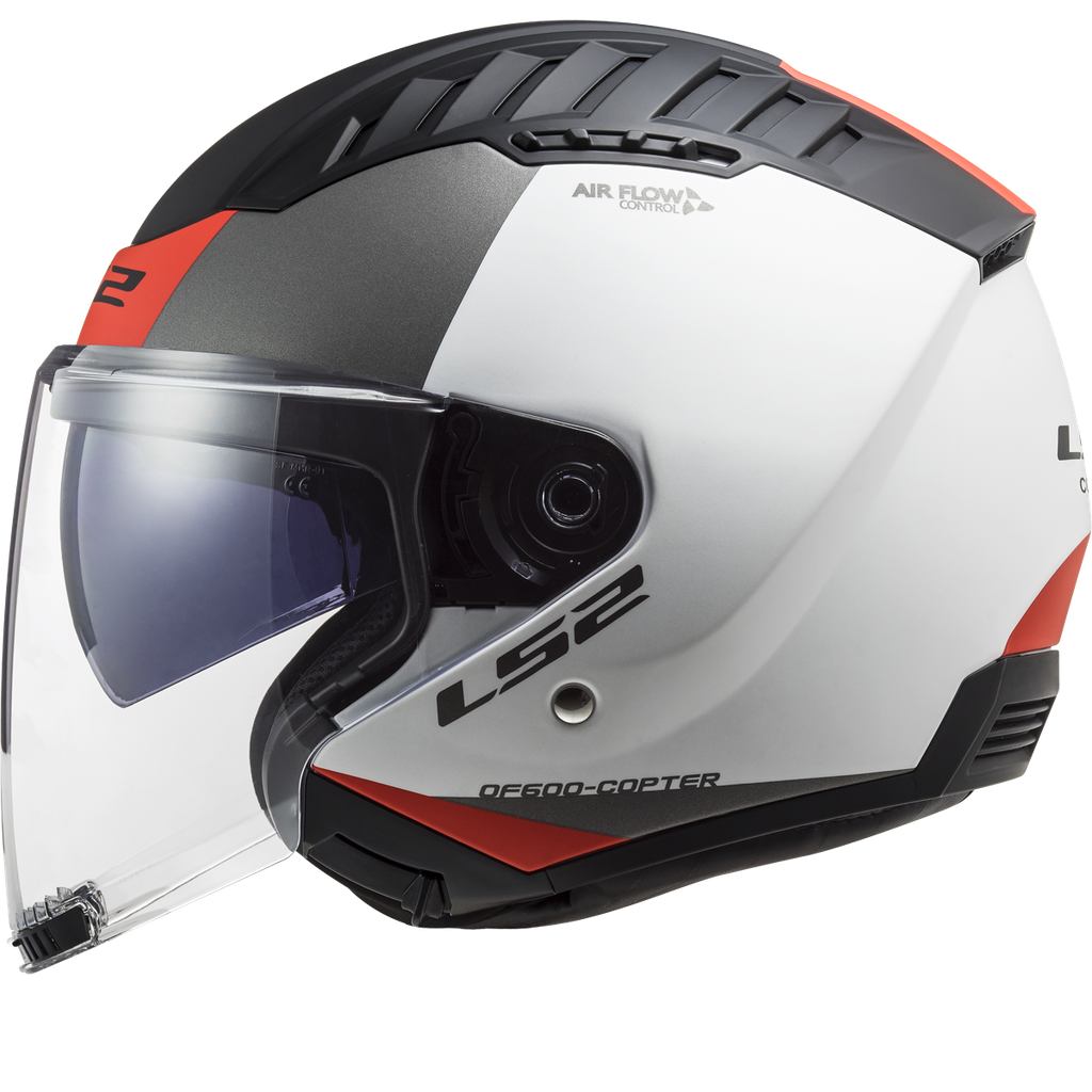[366002102XS] LS2 OF600 COPTER II URBANE M.WHITE RED-06 (XS)