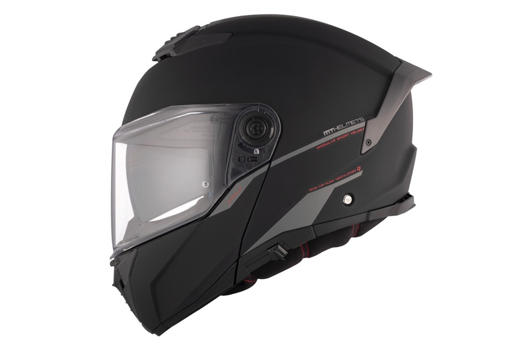 [13350000133] Casco Modular MT FU404SV ATOM 2 SV SOLID A1 MATE Negro (XS)