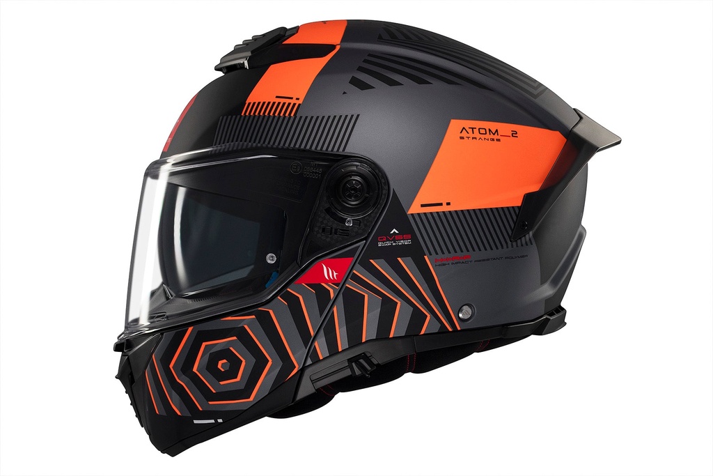 [1335C222433] Casco Modular MT FU404SV ATOM 2 SV STRANGE C4 MATE (XS)
