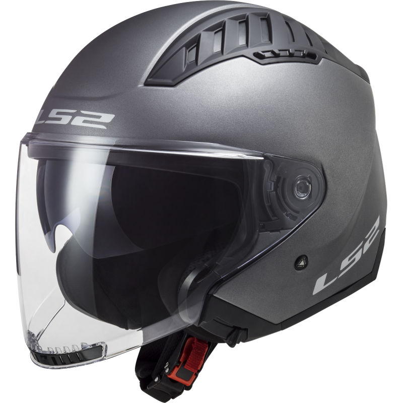 [366001007XS] Casco Moto Jet LS2 OF600 Copter II Mate Titanio (XS)