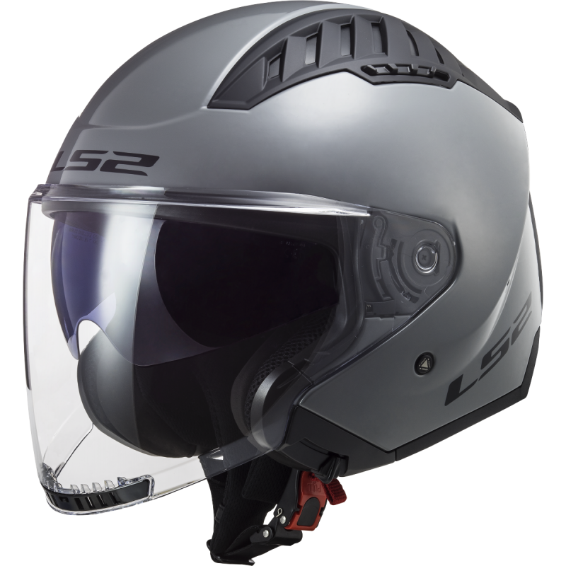 Casco Moto Jet LS2 OF600 Copter II Sólido Nardo Gris