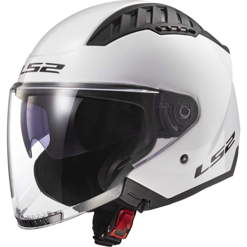 LS2 OF600 COPTER II SOLID WHITE-06 Brillo