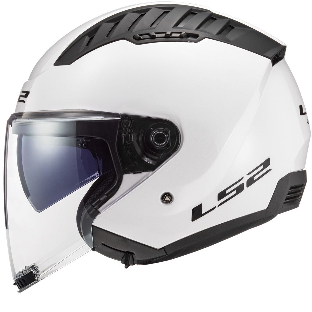 [366001002XS] LS2 OF600 COPTER II SOLID WHITE-06 Brillo (XS)