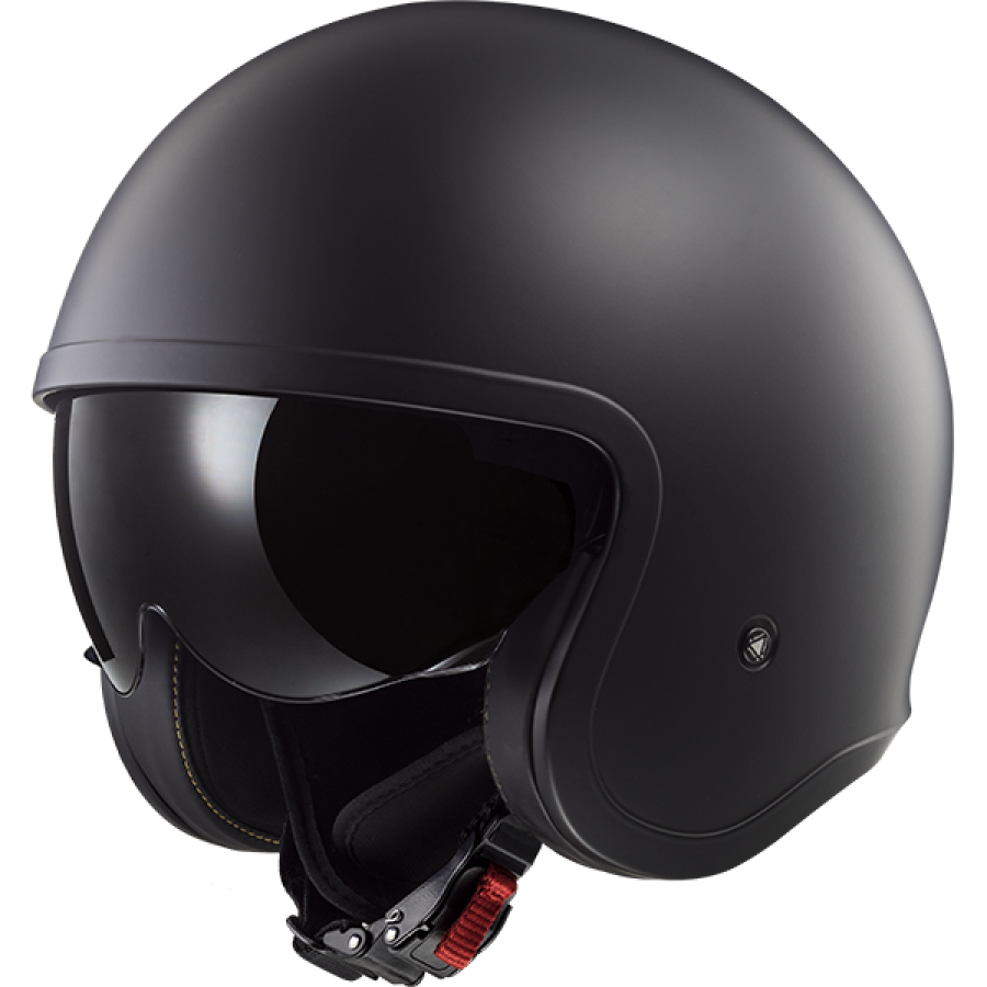 [365991011XS] Casco Moto Jet LS2 OF599 Spitfire II Sólido Mate Negro (XS)