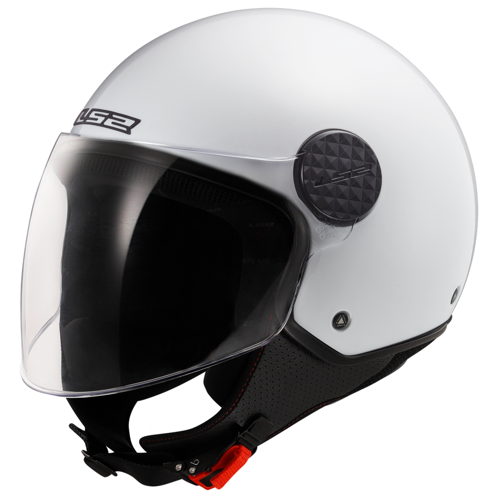 [365585002XS] Casco Moto Jet LS2 OF558 Sphere Lux II Sólido Brillo Blanco (XS)