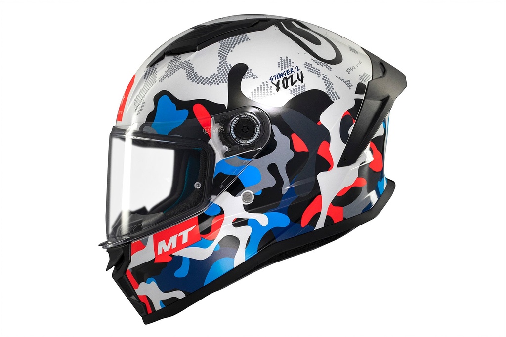Casco Integral MT FF126 STINGER 2 YOZU A7 BRILLO