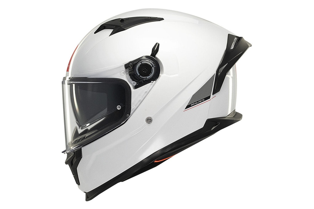 Casco Integral MT FF128SV BRAKER SV SOLID A0 PERLA BRILLO Blanco